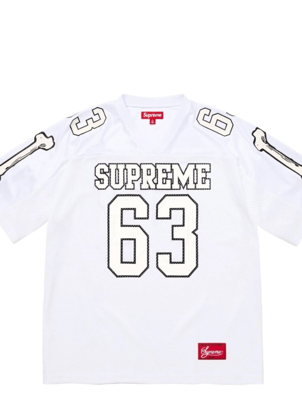 Supreme Bones Football Jersey White Size XL